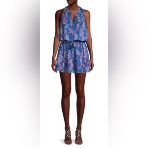 Ramy Brook Blue and Purple Mini Dress